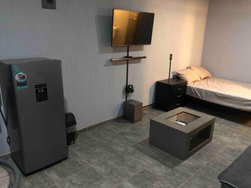 TV a/nebo společenská místnost v ubytování Loft en tequila Jalisco