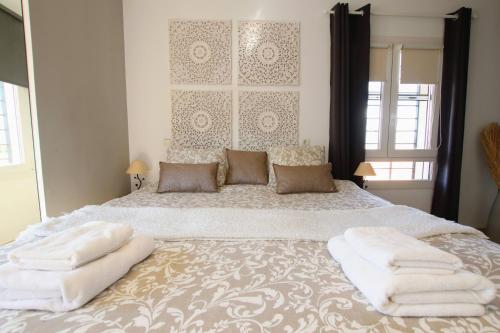 Katil atau katil-katil dalam bilik di TESS Villa Jocalo
