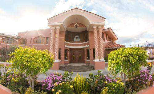 Κήπος έξω από το Hotel Spa Casa Real