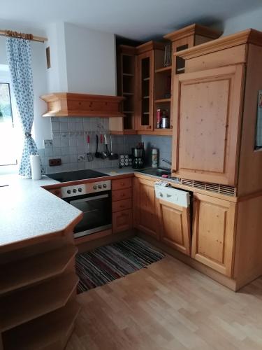 Kuchyň nebo kuchyňský kout v ubytování Apartment Sandra