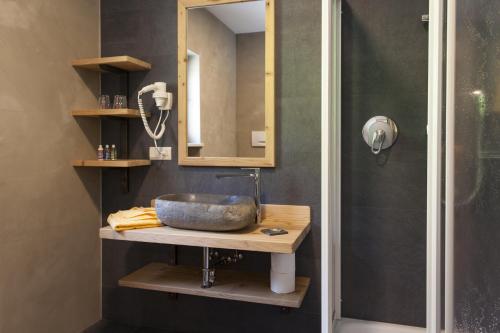 Koupelna v ubytování Hotel-Chalet Pennhof