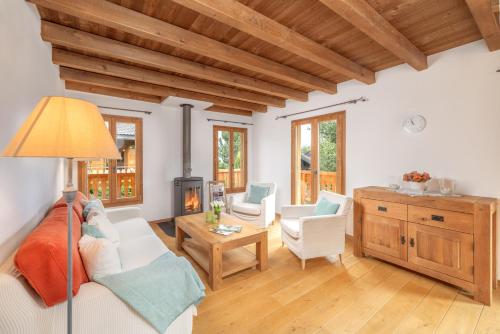 Istumisnurk majutusasutuses Chalet Papin