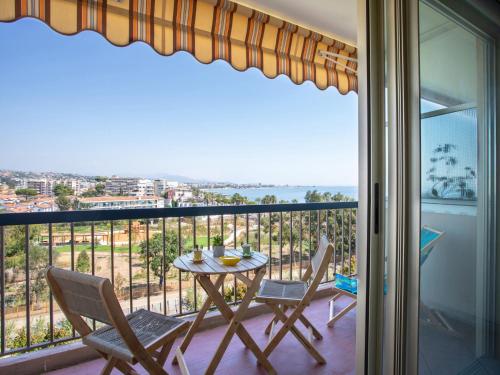 Balkoni atau teres di Apartment Le Cagnes Beach-3 by Interhome