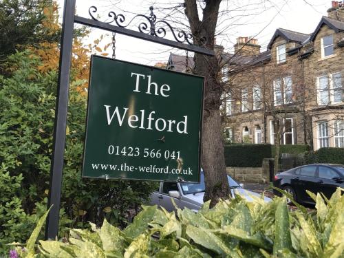 a sign in front of a yard at The Welford in Harrogate