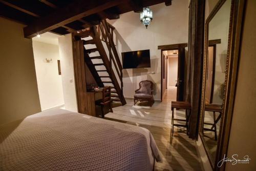 Suites Campestres Montebelloにあるベッド