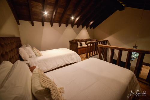 Suites Campestres Montebelloにあるベッド