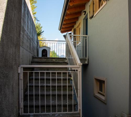 a stairway leading up to a building at Italian Vacation Homes - Lucy's House in Parzanica