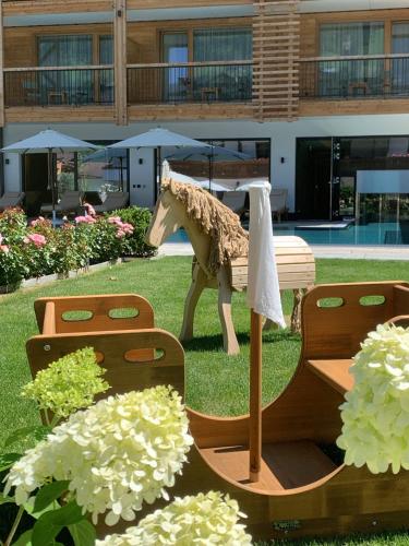 Un jardín fuera de Natur Resort RISSBACHER