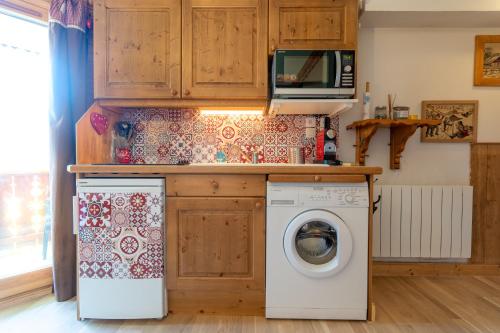 Η κουζίνα ή μικρή κουζίνα στο 2 pièces proche pistes Les Saisies