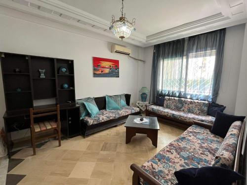 Гостиная зона в Palmeraies vacances Tunis
