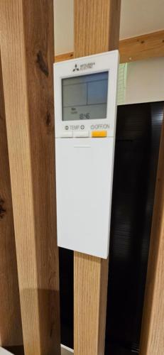 a microwave oven sitting on top of a stove at AppPrusnik in Ljubljana