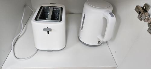 an apple computer sitting on top of a counter at AppPrusnik in Ljubljana