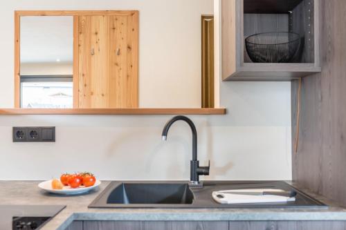Dapur atau dapur kecil di Villa Lara Zirbe