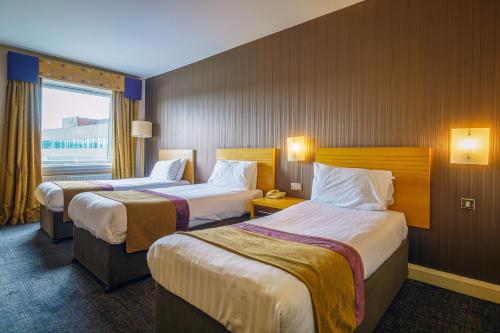 Letto o letti in una camera di City Hotel