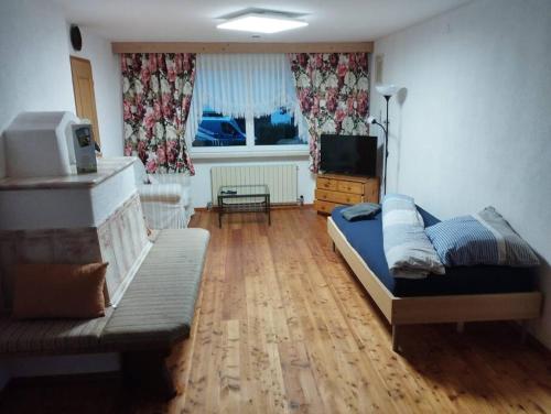Postel nebo postele na pokoji v ubytování Ferienwohnung Patrycja