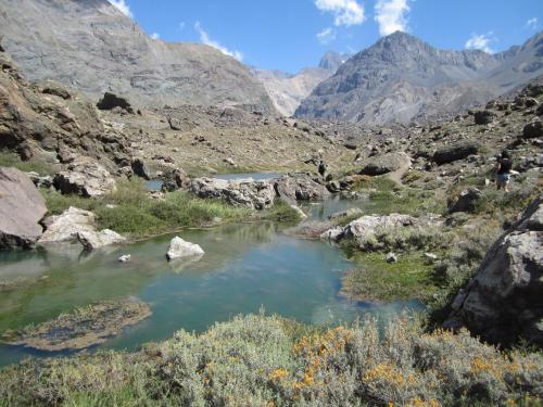 a river in a canyon with mountains in the background at Hostal Crisol in Lo Valdés