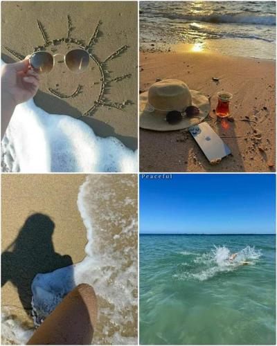 Pantai di atau dekat dengan rumah tamu ini