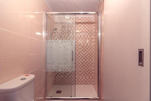 Koupelna v ubytování Casa do Largo de NaturAlegre