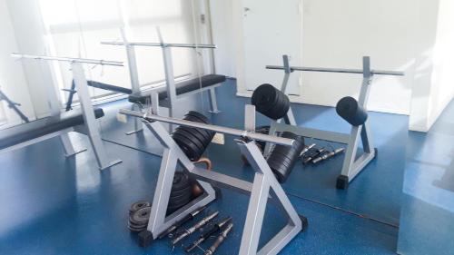 Fitness centrum a/nebo fitness zařízení v ubytování Recoleta, Buenos Aires, Disfruta tus Vacaciones de Lujo sobre Av Santa Fe, Full Amenitìes!