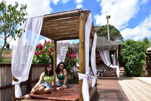 Taman di luar Refúgio Bonanza