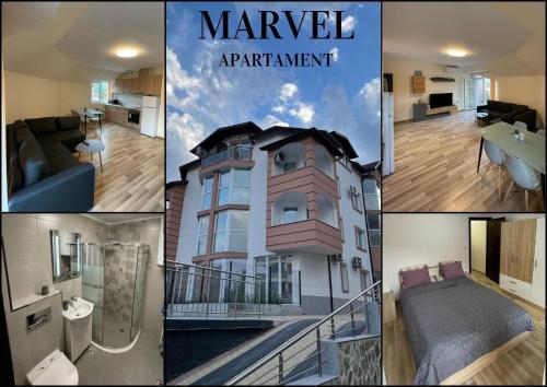 a collage of photos of a apartment at Hancho - Velingrad - Marvel Apartament in Velingrad