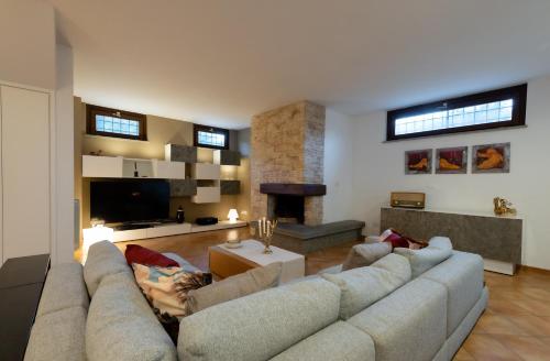 Χώρος καθιστικού στο Villa Marilì