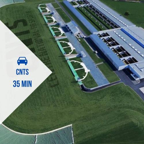 a rendering of an airport with a parking lot at Le Domaine du Pavillon • L'idyllique en Brenne in Nuret-le-Ferron