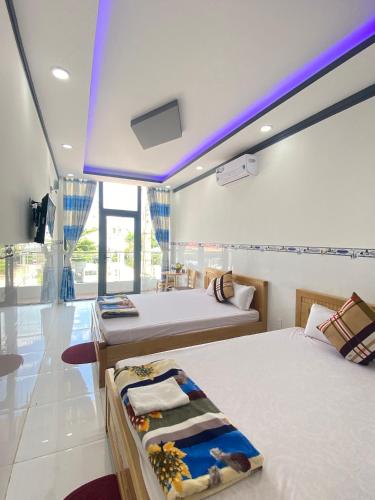 Hotel Việt Sangにあるベッド