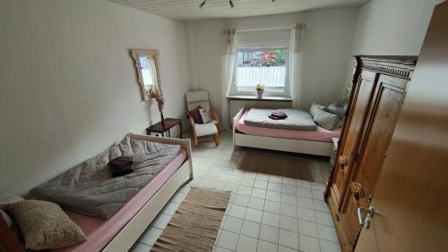 Istumisnurk majutusasutuses Auszeit im Pott - Ferienwohnung Lavendel