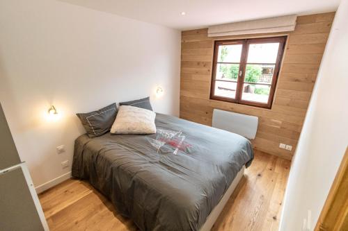 Katil atau katil-katil dalam bilik di Megeve centre ville