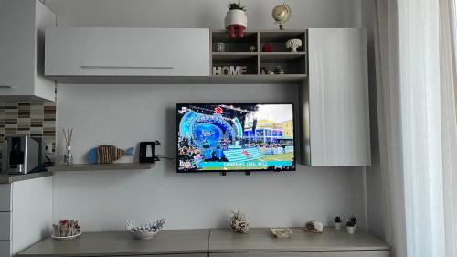 TV a/nebo společenská místnost v ubytování Baia Aurora