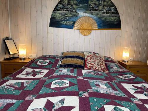 Postel nebo postele na pokoji v ubytování Nice whole year Cottage byThingvallavatn