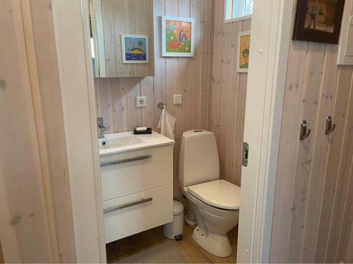Koupelna v ubytování Nice whole year Cottage byThingvallavatn