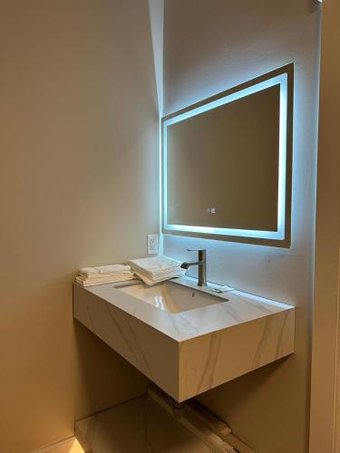 Koupelna v ubytování City Centre Motel II