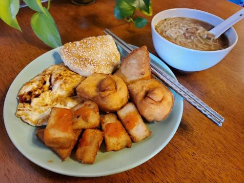 Comida en el bed and breakfast o alrededores