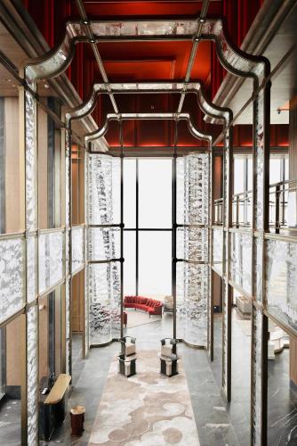 Koupelna v ubytování Diaoyutai Hotel Qingdao