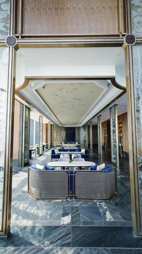 Posezení v ubytování Diaoyutai Hotel Qingdao
