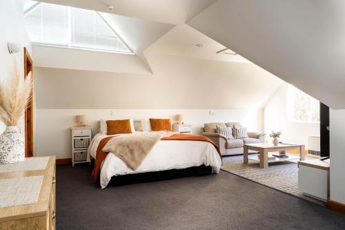 Ένα ή περισσότερα κρεβάτια σε δωμάτιο στο Country Apartment