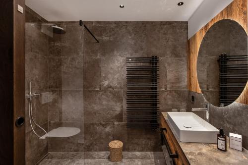 Koupelna v ubytování Hotel Gappmaier