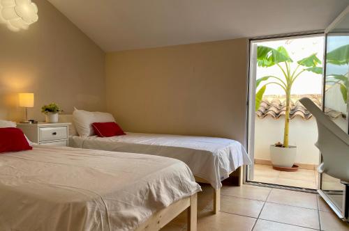 Posteľ alebo postele v izbe v ubytovaní Penthouse with amazing terrace and Altea sea views