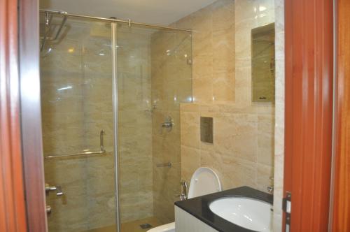 Koupelna v ubytování Vettoor Nanas Inn