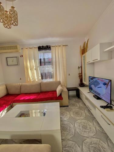 TV a/nebo společenská místnost v ubytování Villa Ceno