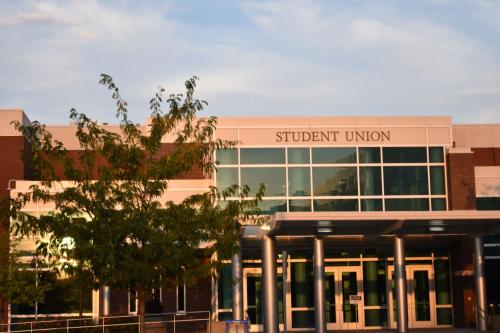 a school building with a student union sign on it at Bsu Playland 3bd 1b Fully Remodeled on Bsu Campus in Boise