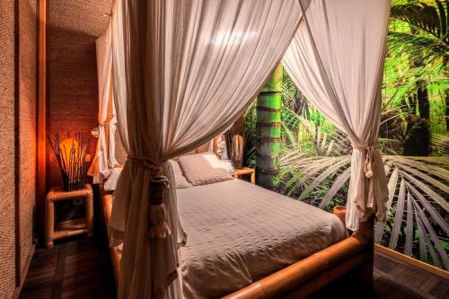 Ένα ή περισσότερα κρεβάτια σε δωμάτιο στο Chalet Bangli