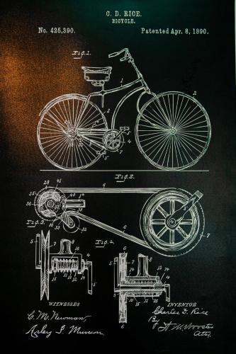 a drawing of a bicycle on a black board at Tour De Phuket Hotel - SHA Plus in Thalang
