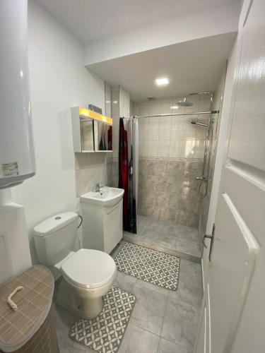 Vonios kambarys apgyvendinimo įstaigoje Gorgeous Two Bedroom Apartment