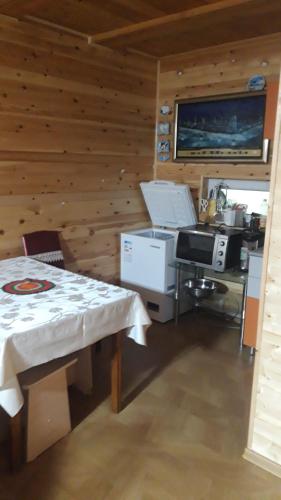 Kuchyň nebo kuchyňský kout v ubytování Tiny house in Ulgii