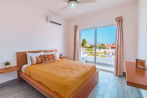 Postel nebo postele na pokoji v ubytování Apartamento en Bayahibe cerca al mar