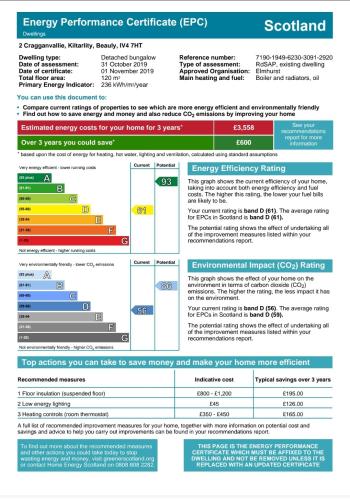 a screenshot of the emergency documentation certificate efrov at Calm Scottish Country Escape with Hot Tub Sleeps 6 in Inverness