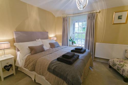 Ένα ή περισσότερα κρεβάτια σε δωμάτιο στο Glascoed